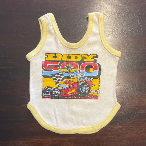 Indianapolis Motor Speedway Other - Vintage 1984 Indy 500 Indianapolis Motor Speedway Baby Tank Top White